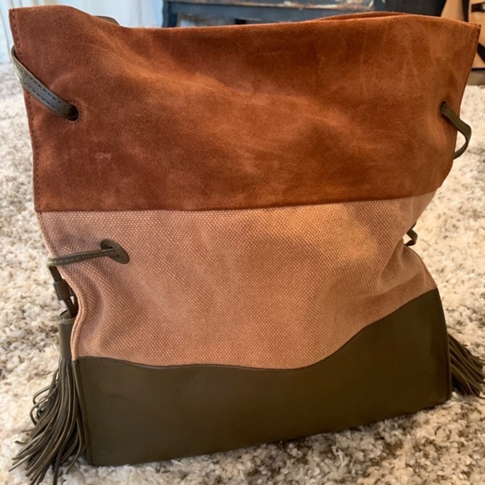All Saints Freedom Color Block Hobo Bag